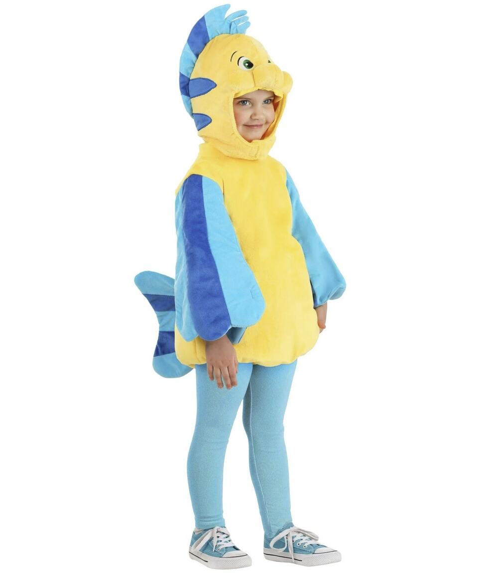 Disney The Little Mermaid Flounder Fish Toddler 2T ? Halloween Costume Dress Up